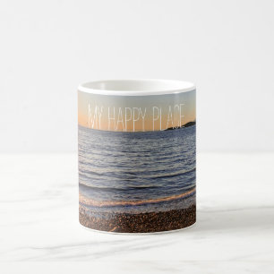 Scenic Beach Sunset Photo Magnet Coffee Mug