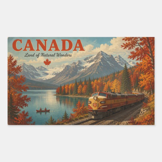 Scenic beauty of Canada  Rectangular Sticker (Front)