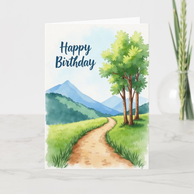 Scenic Birthday Card (Front)