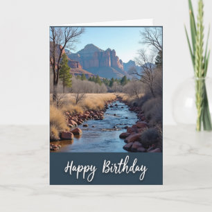 Scenic Birthday River Card