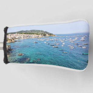 Scenic Blue Ocean Spain Travel Photo Golf Head Cover