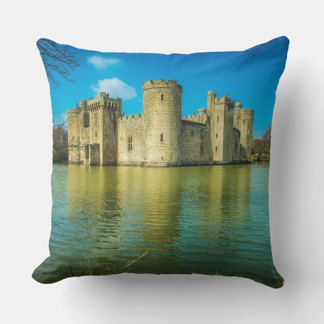 Scenic Bodiam Castle in East Sussex England Cushion (Front)