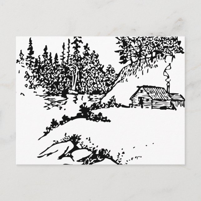 Scenic Cabin Post Card (Front)