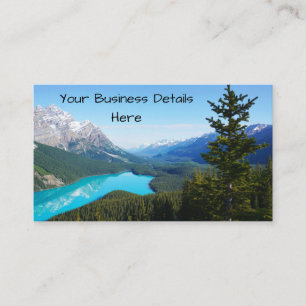 Scenic Canadian Blue Mountain Lake Pines Business Card