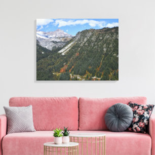 Scenic Canyon Autumn Color Landscape Canvas Print
