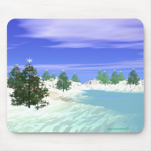Scenic Christmas Mouse Mat (Front)