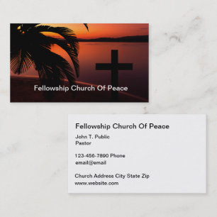 Scenic Church Theme Double Side Business Cards