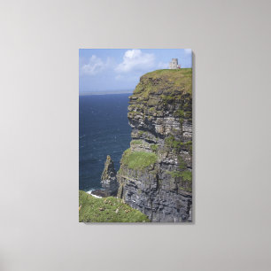 Scenic Cliffs of Moher and O'Brien's Tower Canvas Print
