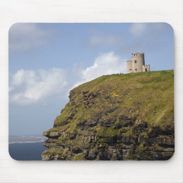 Scenic Cliffs of Moher and O'Brien's Tower. Mouse Mat (Front)
