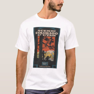Scenic Colorado & Utah Travel Poster T-Shirt