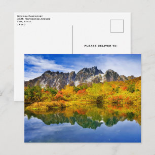 Scenic Country Mountains and Lake Postcard