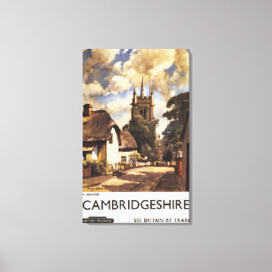 Scenic Country View British Railways Poster Canvas Print