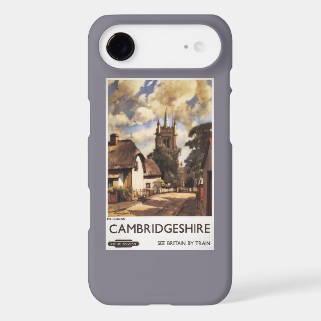 Scenic Country View British Railways Poster Case-Mate iPhone Case (Back)