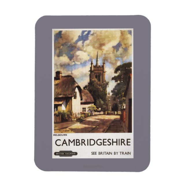 Scenic Country View British Railways Poster Magnet (Vertical)