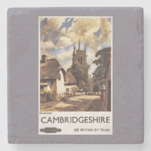 Scenic Country View British Railways Poster Stone Coaster