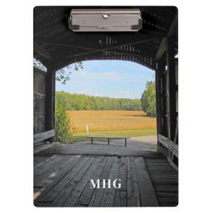 Scenic Covered Bridge Clipboard