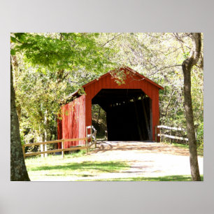 Scenic Covered Bridge Poster