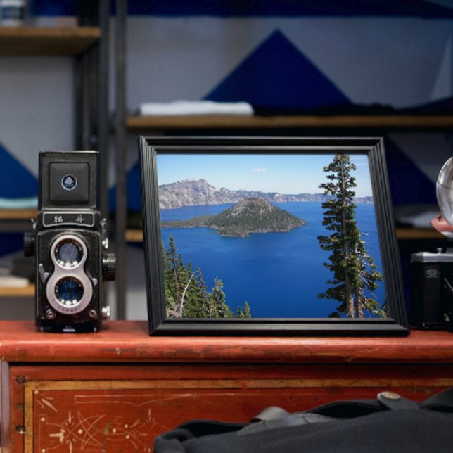 Scenic Crater Lake National Park Photo Print (In Situ Framed)