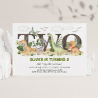 Scenic Dinosaur Two Wild 2nd Birthday Party