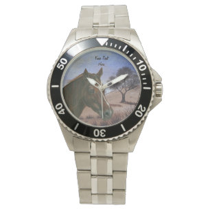 scenic equine portrait chestnut mare brown horse watch