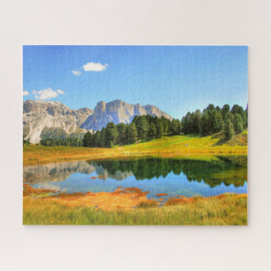 Scenic Europe Alps Dolomite Mountain Jigsaw Puzzle