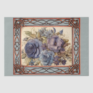 Scenic Fantasy Gothic Florals  Decoupage Tissue Paper