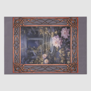Scenic Fantasy Gothic Florals Decoupage Tissue Paper