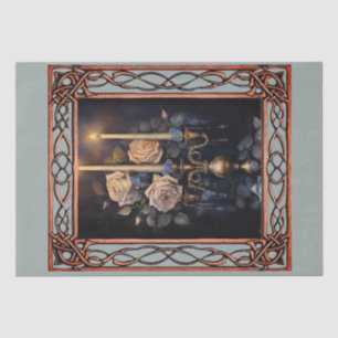 Scenic Fantasy Gothic Florals  Decoupage Tissue Paper