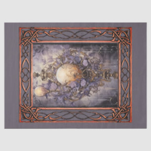 Scenic Fantasy Gothic Florals  Decoupage Tissue Paper