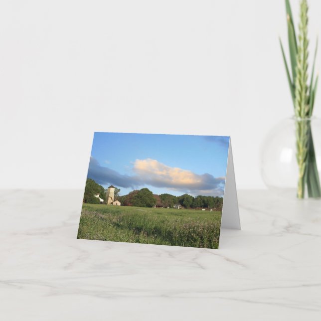 Scenic Farm, Blank Note Card (Front)