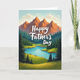 Scenic Fathers Day Art Card