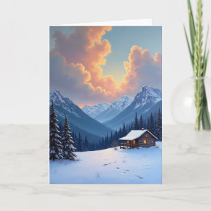 Scenic Fathers Day Cabin Card