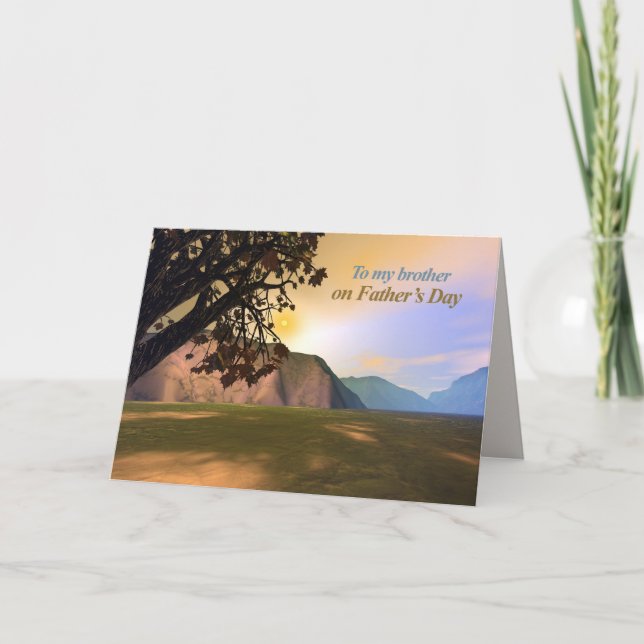 Scenic Father's Day for Brother Card (Front)
