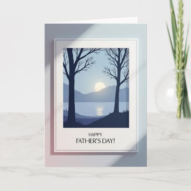 Scenic Fathers Day Reflection Card (Front)