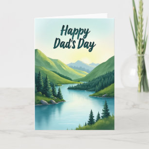 Scenic Fathers Day River Card