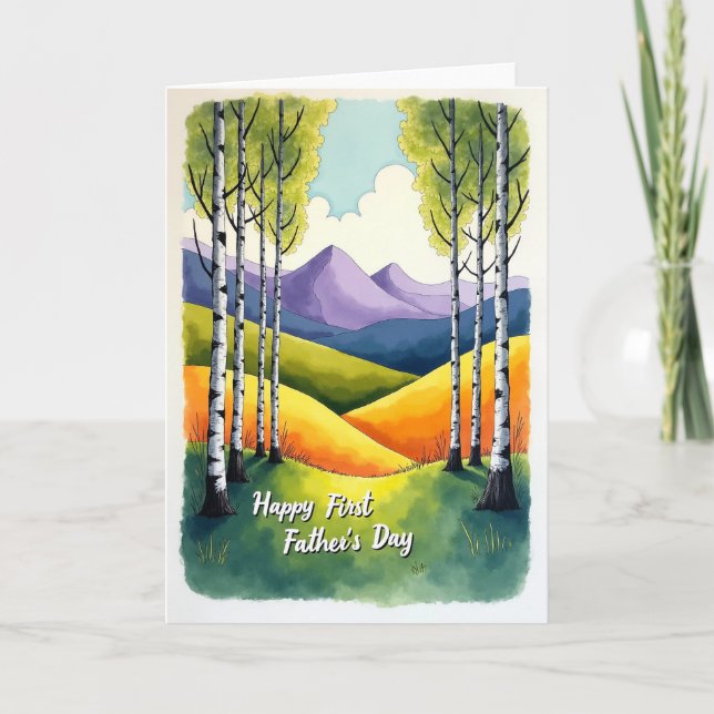 Scenic First Fathers Day Card (Front)