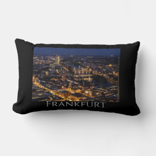 Scenic Frankfurt Night Lumbar Cushion