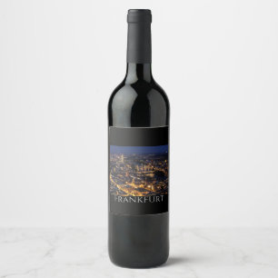 Scenic Frankfurt Night Wine Label