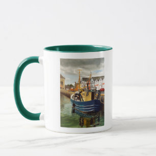 Scenic Galway City Ireland Fishing Boat Mug