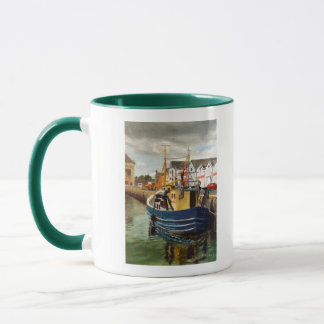Scenic Galway City Ireland Fishing Boat Mug
