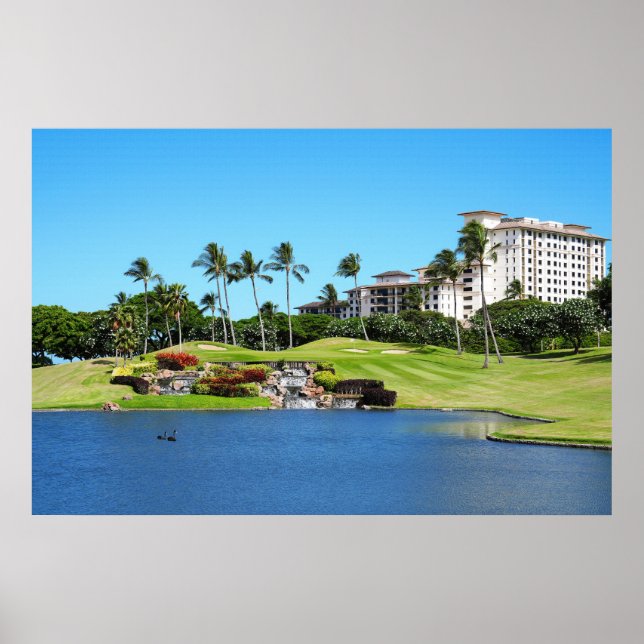 Scenic Golf Course Poster (Front)