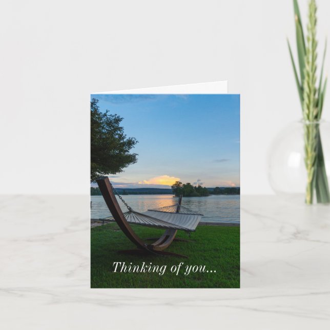 Scenic Hammock Thinking Of You Card (Front)