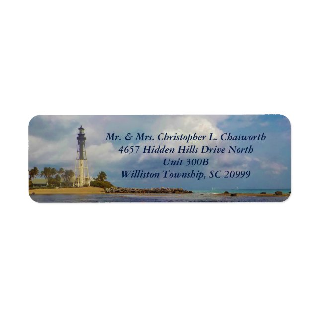 Scenic Hillsboro Inlet Light Personalised (Front)