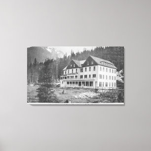Scenic Hot Sprints Bldg Canvas Print