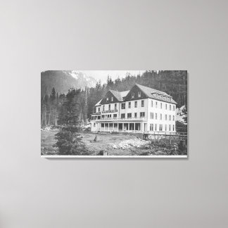 Scenic Hot Sprints Bldg Canvas Print