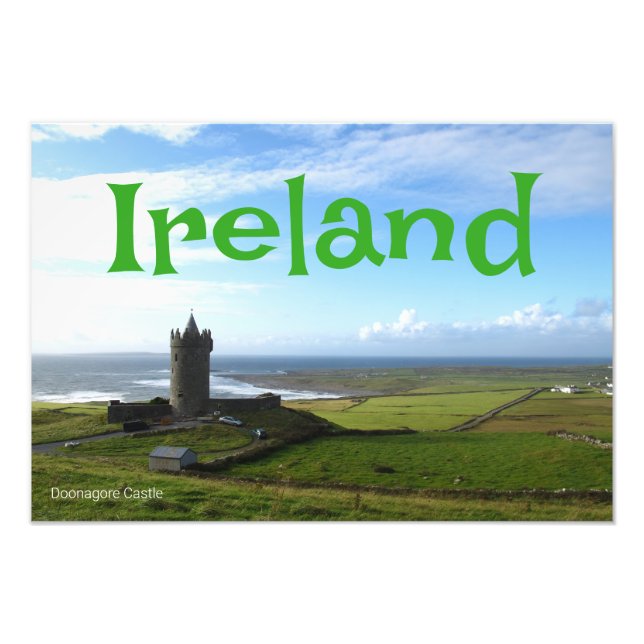Scenic Ireland Doonagore Castle Wall Poster (Front)