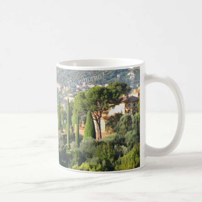 SCENIC ITALIAN CYPRESS HILLSIDE A TUSCANY MOMENT COFFEE MUG (Right)