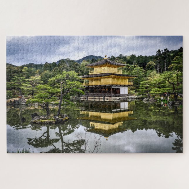 Scenic Japanese Garden Pagoda Jigsaw Puzzle (Horizontal)
