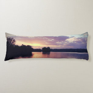 Scenic Lake Blanket Body Cushion