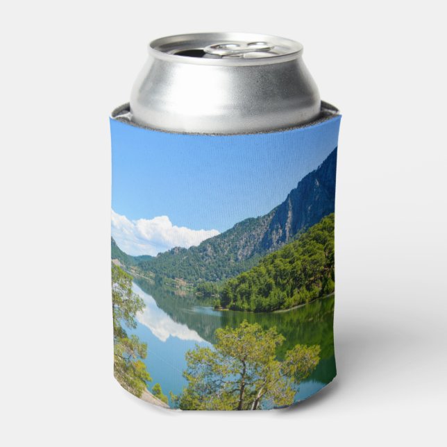 Scenic Lake Photo Can Cooler (Can Front)